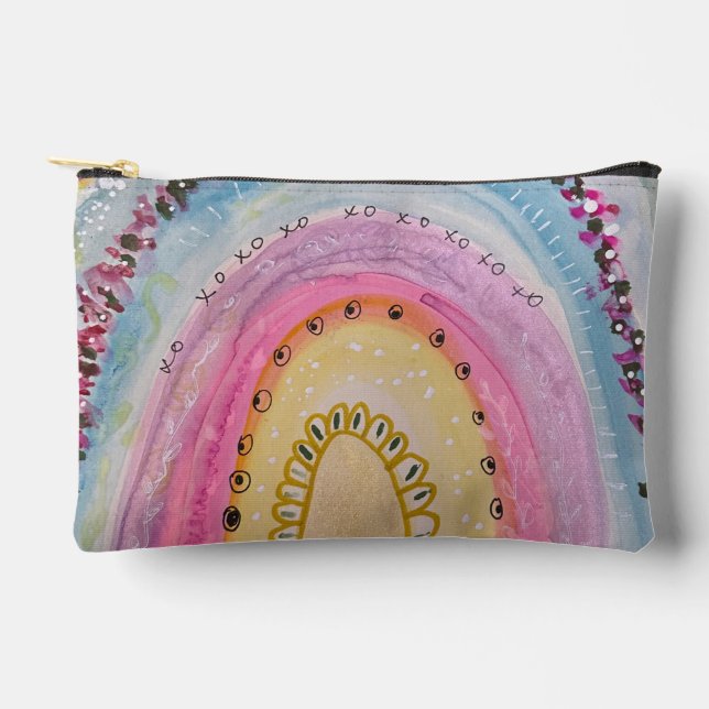Bolsito Accesorio Pequeño Pouch with original art - portal abstract (Anverso)