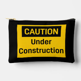 Bolsito Accesorio Pequeño PRECAUCIÓN En Jardín De Construcción