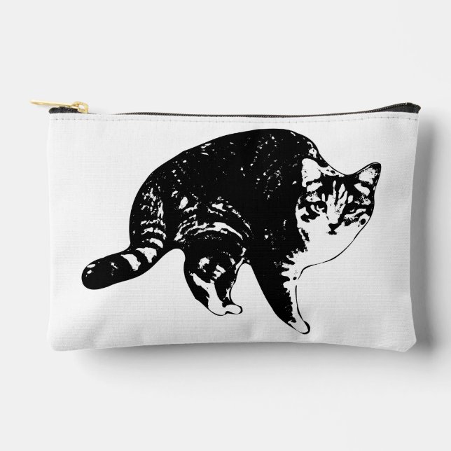 Bolsito Accesorio Pequeño Prep Light Tabby Pouch (Anverso)