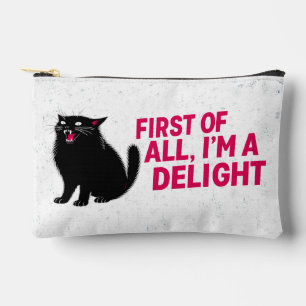 Bolsito Accesorio Pequeño Primero que nada soy un delicioso gato negro rugie