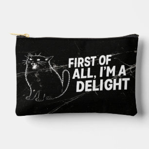 Bolsito Accesorio Pequeño Primero que nada soy un delicioso gato negro rugie