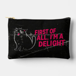 Bolsito Accesorio Pequeño Primero que nada soy un delicioso gato negro rugie