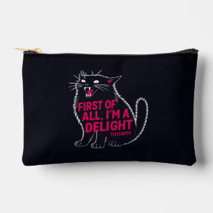 Bolsito Accesorio Pequeño Primero que nada soy un delicioso gato negro rugie