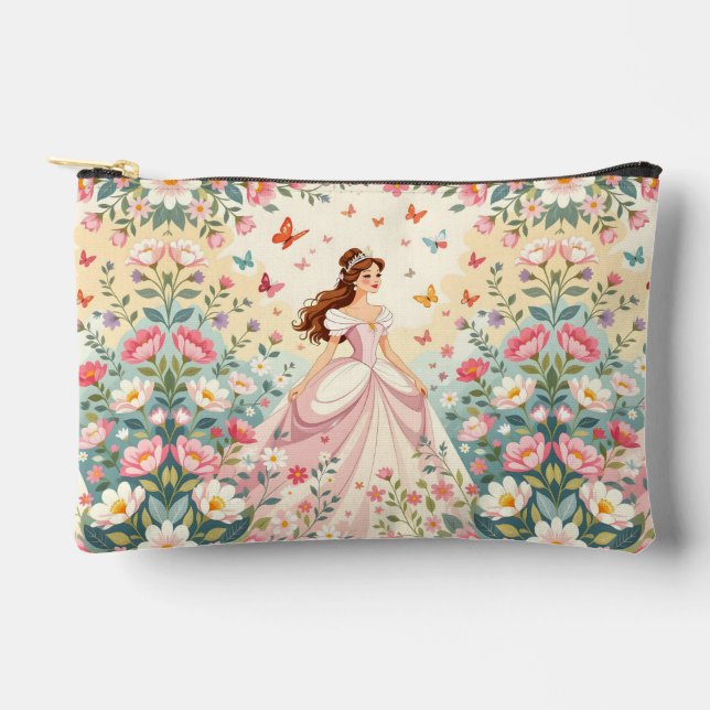 Bolsito Accesorio Pequeño Princesa linda con mariposas (Anverso)