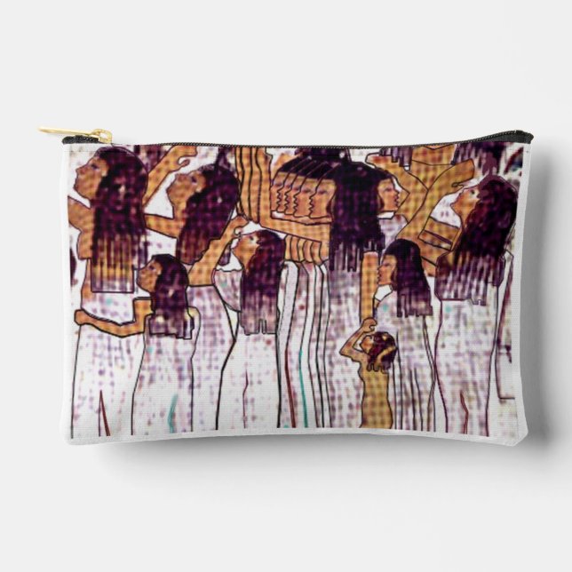 Bolsito Accesorio Pequeño Print Cut Sew Bag with Egyptian Women (Anverso)
