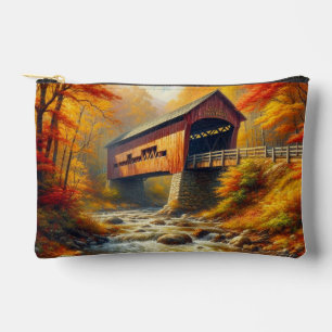 Bolsito Accesorio Pequeño puente clásico cubierto de otoño