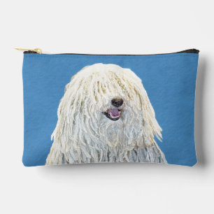 Bolsito Accesorio Pequeño Puli Pintura Crema Blanca Arte Original Perro Lind