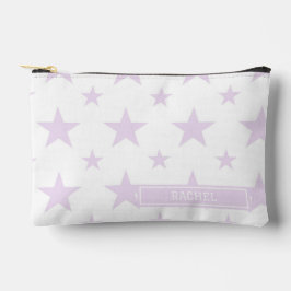 Bolsito Accesorio Pequeño Purple Stars Pattern Constellation Pencil