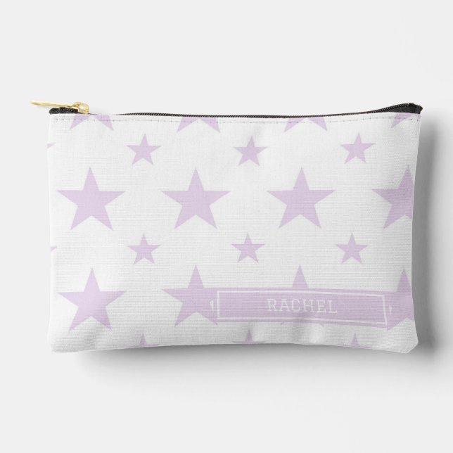 Bolsito Accesorio Pequeño Purple Stars Pattern Constellation Pencil (Anverso)