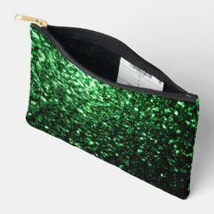 Bolsito Accesorio Pequeño Purpurinas de imitación verde oscuro