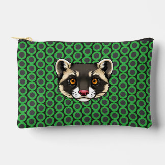 Bolsito Accesorio Pequeño Raccoon Face con los ojos Naranjas por los puntos