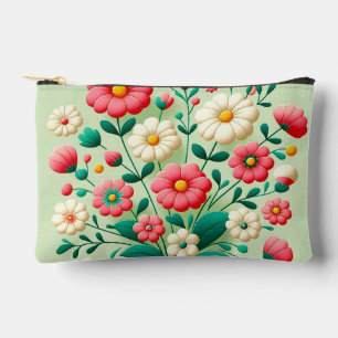 Bolsito Accesorio Pequeño Ramillete vibrante de flores 3d