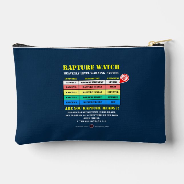 Bolsito Accesorio Pequeño Rapture Alert Levels (Reverso )