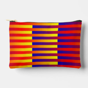 Bolsito Accesorio Pequeño Rayas Azules Rojas Amarillas Pequeñas