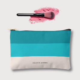 Bolsito Accesorio Pequeño Rayas de color azul de la playa de verano