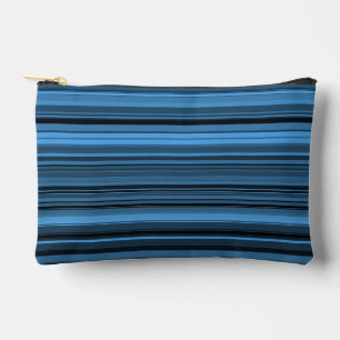 Bolsito Accesorio Pequeño Rayas Negras Azules Pequeño