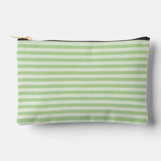 Bolsito Accesorio Pequeño Rayas verdes (Anverso)