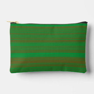 Bolsito Accesorio Pequeño Rayas Verdes Marrones Pequeño