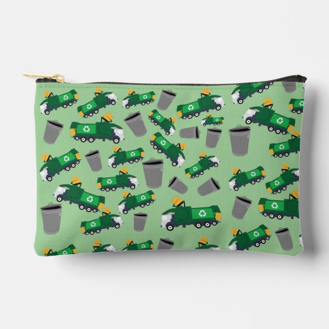 Bolsito Accesorio Pequeño Reciclando camión de basura de vuelta a Funda de l (Anverso)