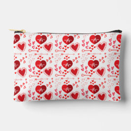 Bolsito Accesorio Pequeño Red love hearts cute