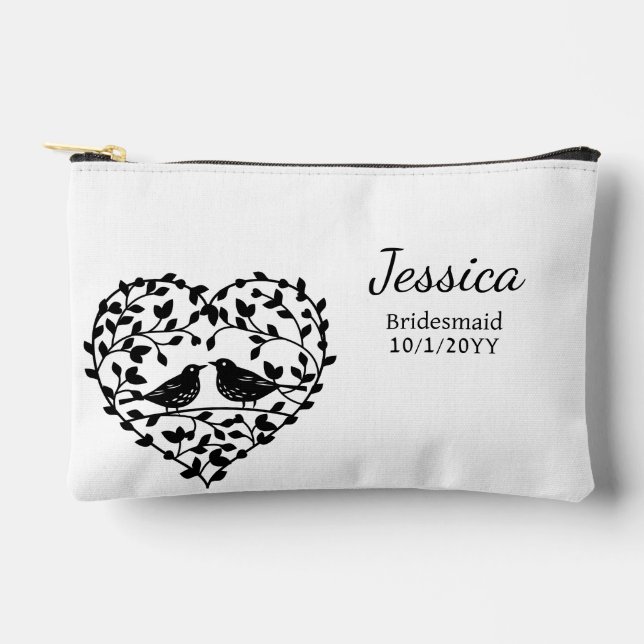 Bolsito Accesorio Pequeño Regalo de dama de honor personalizado (Anverso)