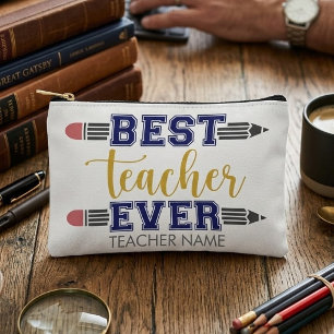 Bolsito Accesorio Pequeño Regalo Personalizado Mejor Profesor - Regalo Perso
