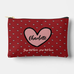 Bolsito Accesorio Pequeño Regalos de patrón de corazón rojo dulce lindo esti
