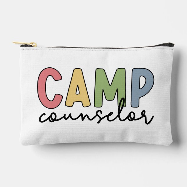 Bolsito Accesorio Pequeño Regalos personalizados de consejero de campamento (Anverso)