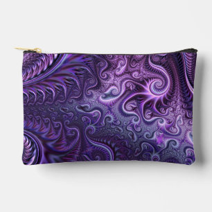Bolsito Accesorio Pequeño Resumen Lílago colorido y patrón espiral violeta
