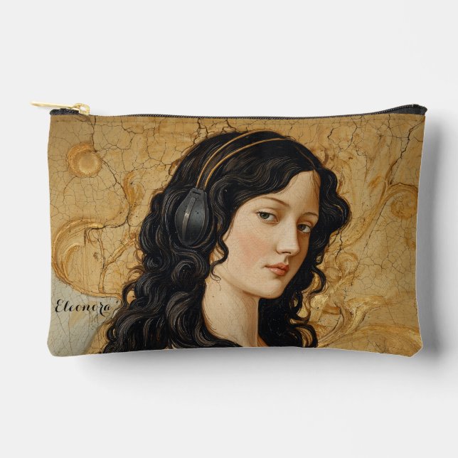 Bolsito Accesorio Pequeño Retrato Chica del Renacimiento italiano con auricu (Anverso)