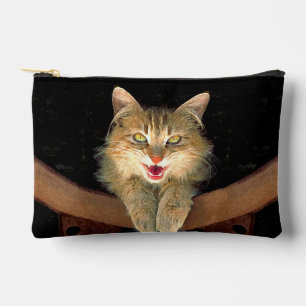 Bolsito Accesorio Pequeño Retrato De Gato De Tabby Mad Cute Arte Original