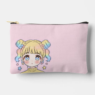 Bolsito Accesorio Pequeño Retrato de niña estrella pastel Kawaii