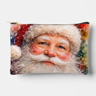 Bolsito Accesorio Pequeño retrato de Santa Claus en Navidad alegre