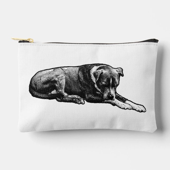 Bolsito Accesorio Pequeño Retro Dot Zip Pouch (Anverso)