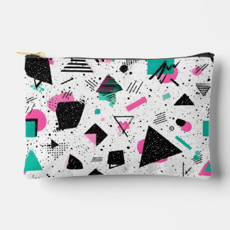 Bolsito Accesorio Pequeño Retro Memphis Geometric Pattern