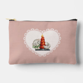 Bolsito Accesorio Pequeño Retro Vintage Coquette Baby Animals Cat Gingham