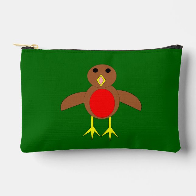 Bolsito Accesorio Pequeño Robin navidades (Anverso)