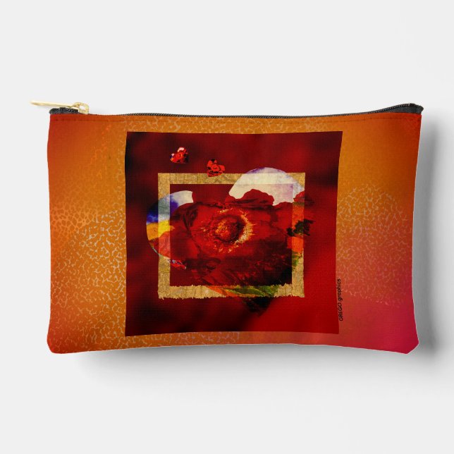 Bolsito Accesorio Pequeño Romantic Art Bag – Held in Gold (Anverso)