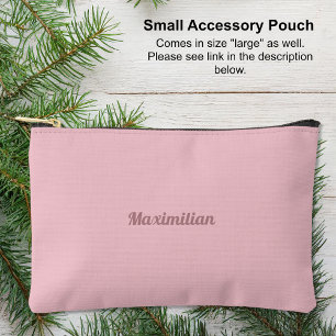 Bolsito Accesorio Pequeño Rosa: bolsita accesoria pequeña sólida