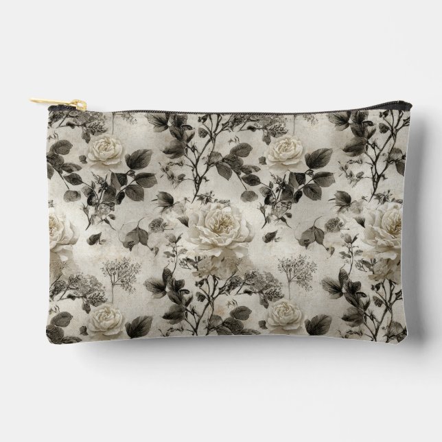 Bolsito Accesorio Pequeño Rosa Gris Clásica (Anverso)