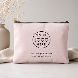 Bolsito Accesorio Pequeño Rosa Rubor | Logotipo Empresarial Profesional