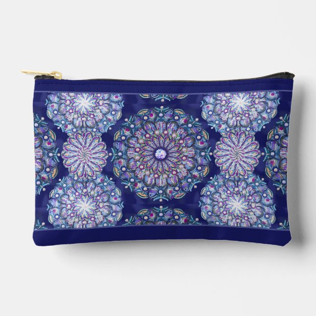 Bolsito Accesorio Pequeño Rosario azul (Anverso)