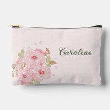 Rosas acuarela rosadas personalizadas