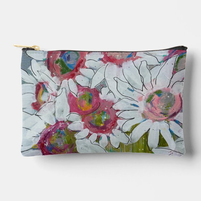 Bolsito Accesorio Pequeño Rostros rosas de Lydias Art Sangria (Anverso)