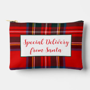 Bolsito Accesorio Pequeño Royal Stewart Navidad Plaid Santa