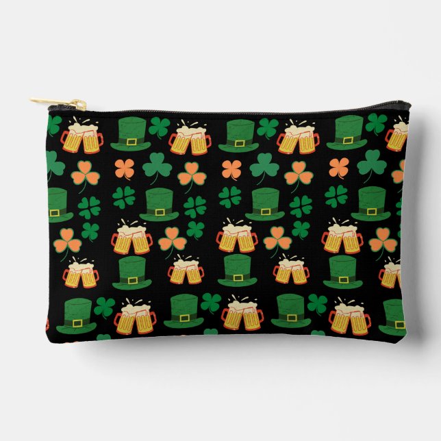 Bolsito Accesorio Pequeño Saint patrick's day celtic, irish funny pattern (Anverso)