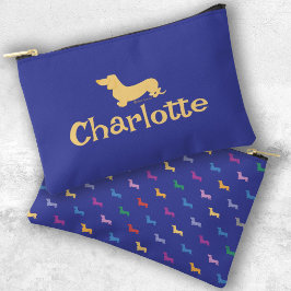 Bolsito Accesorio Pequeño Salchichas de texto personalizado patrón colorido 