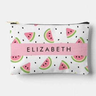 Bolsito Accesorio Pequeño sandías rosas, semillas de sandía, tu nombre