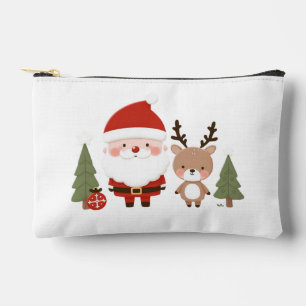 Bolsito Accesorio Pequeño Santa de Navidad y Reno Lindo