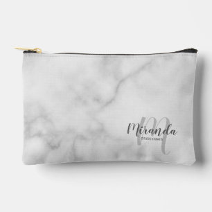 Bolsito Accesorio Pequeño Script Personalizado Bridesmaid Monograma Nombre